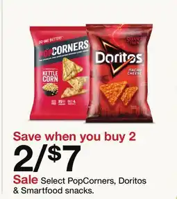 Target Select PopCorners, Doritos & Smartfood snacks offer