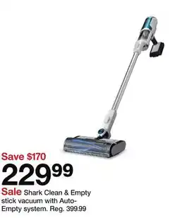 Target Shark Clean & Empty stick vacuum offer