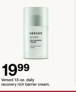 Target Versed 1.5-oz. daily recovery rich barrier cream offer