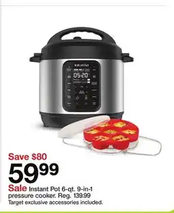 Target Instant Pot 6-qt. 9-in-1 pressure cooker offer