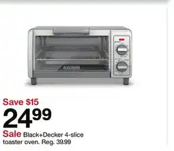 Target Black+Decker 4-slice toaster oven offer