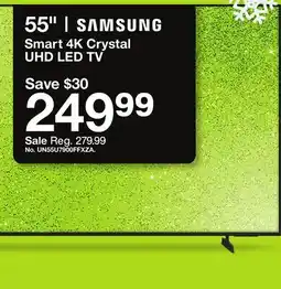 Target SAMSUNG 55 Smart 4K Crystal UHD LED TV offer