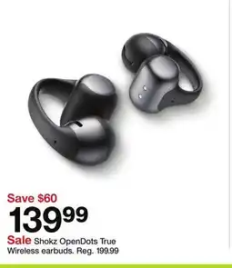 Target Shokz OpenDots True Wireless earbuds offer