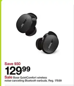 Target Bose QuietComfort wireless noise-cancelling Bluetooth earbuds offer