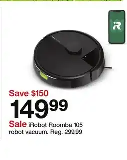 Target iRobot Roomba 105 robot vacuum offer