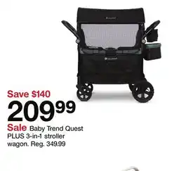 Target Baby Trend Quest PLUS 3-in-1 stroller wagon offer