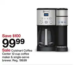 Target Cuisinart Coffee Center 12-cup coffee maker & single-serve brewer offer