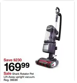 Target Shark Rotator Pet Lift-Away upright vacuum offer