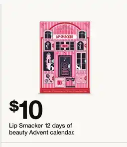 Target Lip Smacker 12 days of beauty Advent calendar offer