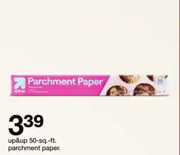Target up&up 50-sq.-ft. parchment paper offer