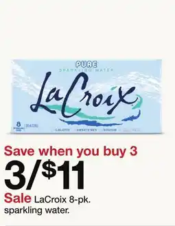 Target LaCroix 8-pk. sparkling water offer