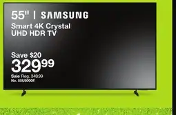 Target SAMSUNG 55 Smart 4K Crystal UHD HDR TV 55 offer