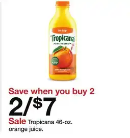 Target Tropicana 46-oz. orange juice offer