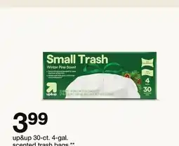 Target up&up 30-ct. 4 gal scented trash bags offer
