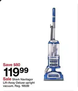 Target Shark Navitagor Lift-Away Deluxe upright vacuum offer