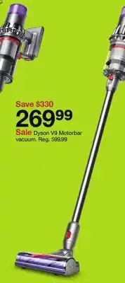Target Dyson V9 Motorbar vacuum offer