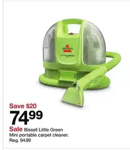 Target Bissell Little Green Mini portable carpet cleaner offer