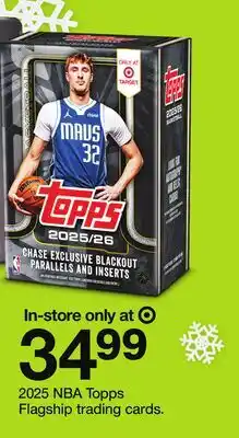 Target 2025 NBA Topps Flagship trading cards offer