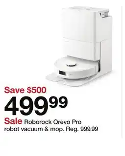 Target Roborock Qrevo Pro robot vacuum & mop offer