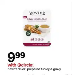Target Kevin's 16-oz. prepared turkey & gravy offer