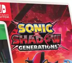 Target SONIC SHADOW GENERATIONS offer