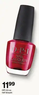 Target OPI 0.5-oz. nail lacquer offer