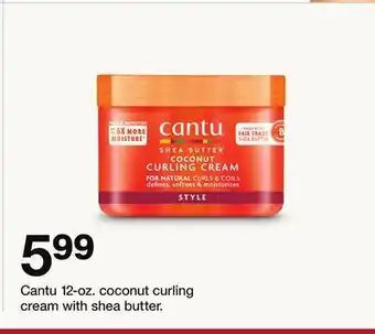 Target Cantu 12-oz. coconut curling cream with shea butter offer