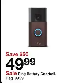Target Ring Battery Doorbell offer