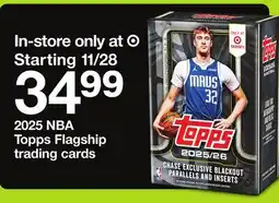 Target NBA Topps Flagship trading cards offer