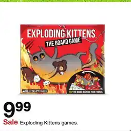Target Exploding Kittens games offer