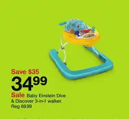 Target Baby Einstein Dive & Discover 3-in-1 walker offer