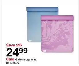 Target Gaiam yoga mat offer