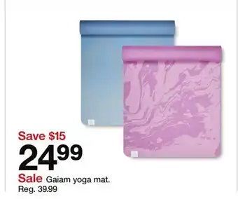 Target Gaiam yoga mat offer