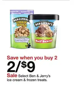 Target Select Ben & Jerry's ice cream & frozen treats offer