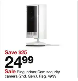 Target Ring Indoor Cam security camera offer