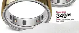 Target Oura Ring 4 in gold offer