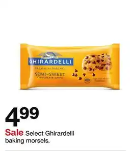 Target Select Ghirardelli baking morsels offer