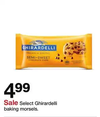 Target Select Ghirardelli baking morsels offer