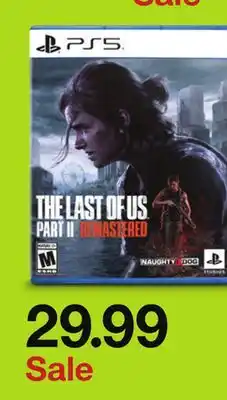 Target THE LAST OF US PART II REMASTERED PS5 offer