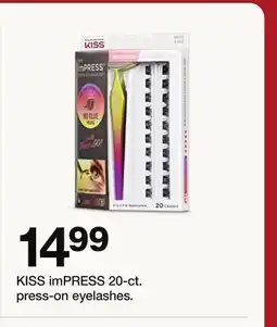Target KISS imPRESS 20-ct. press-on eyelashes offer