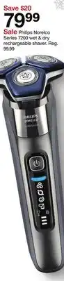 Target Philips Norelco Series 7200 wet & dry rechargeable shaver offer