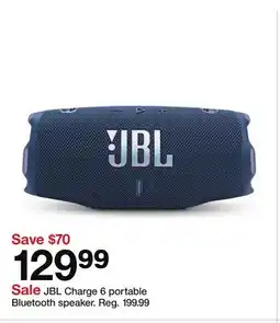 Target JBL Charge 6 portable Bluetooth speaker offer