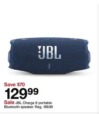 Target JBL Charge 6 portable Bluetooth speaker offer