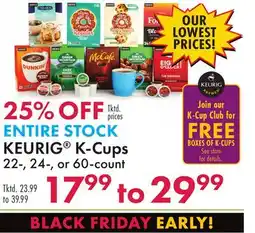 Boscov's KEURIG K-Cups offer