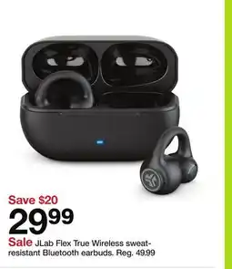 Target JLab Flex True Wireless sweat- resistant Bluetooth earbuds offer