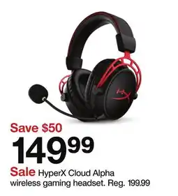 Target HyperX Cloud Alpha wireless gaming headset offer