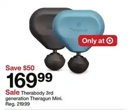 Target Therabody 3rd generation Theragun Mini offer