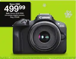 Target Canon EOS R100 mirrorless digital camera offer