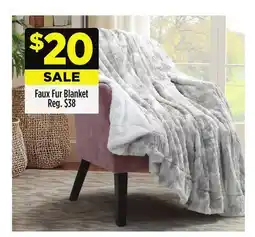 Dollar General Faux Fur Blanket offer