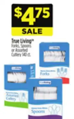 Dollar General True Living TM Forks, Spoons or Assorted Cutlery offer